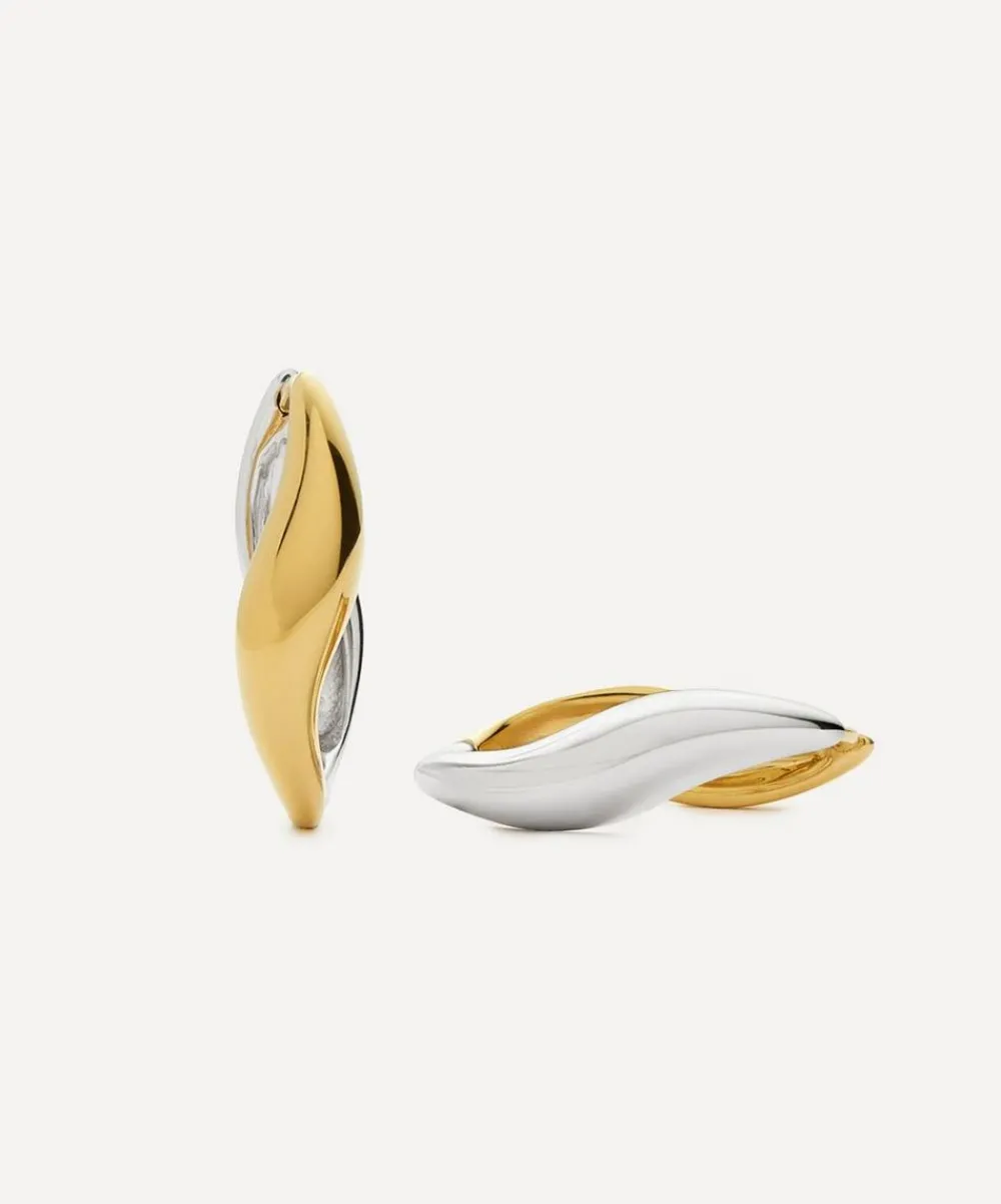 Missoma Earrings^X Savi Mixed Metal Signature Large Hoop Earrings
