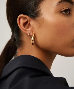 Missoma Earrings^X Savi Mixed Metal Signature Large Hoop Earrings