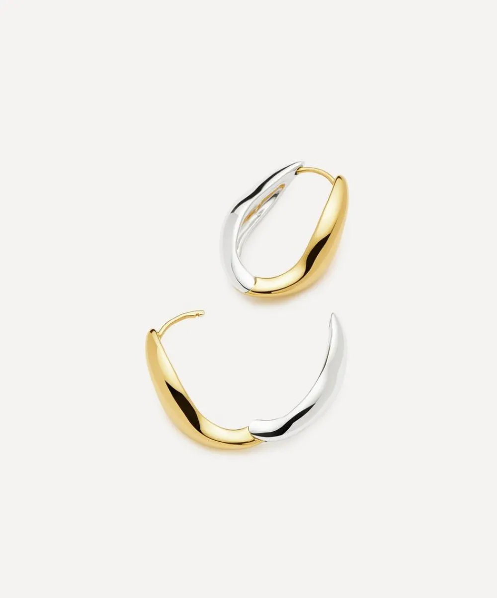 Missoma Earrings^X Savi Mixed Metal Signature Large Hoop Earrings