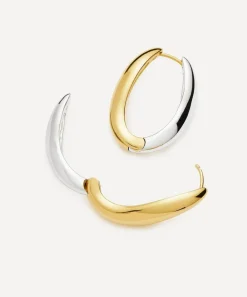 Missoma Earrings^X Savi Mixed Metal Signature Small Hoop Earrings