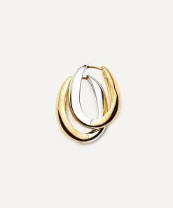 Missoma Earrings^X Savi Mixed Metal Signature Small Hoop Earrings