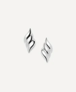 Missoma Earrings^X Savi Rhodium-Plated Signature Oversized Stud Earrings