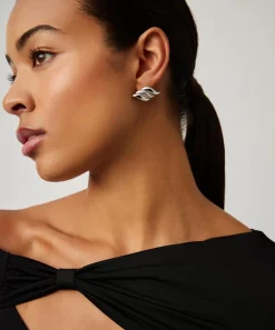 Missoma Earrings^X Savi Rhodium-Plated Signature Oversized Stud Earrings