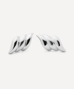 Missoma Earrings^X Savi Rhodium-Plated Signature Oversized Stud Earrings
