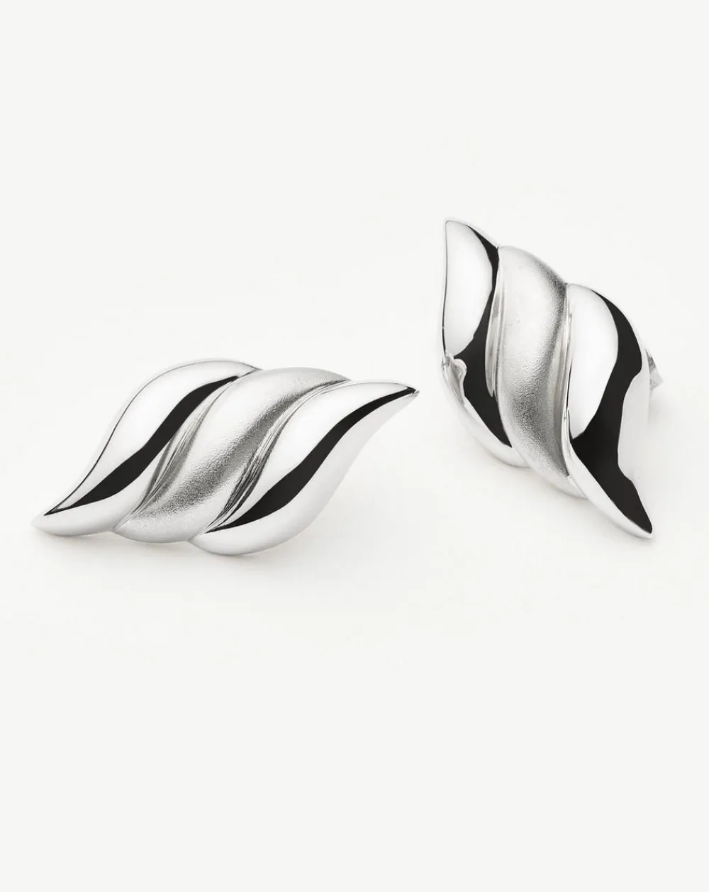 Missoma Earrings^X Savi Rhodium-Plated Signature Oversized Stud Earrings