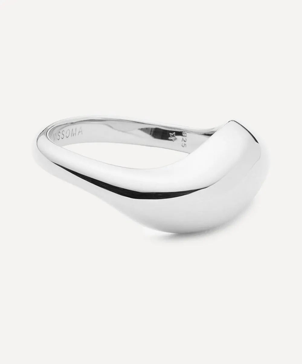 Missoma Rings^X Savi Rhodium-Plated Signature Stacking Ring
