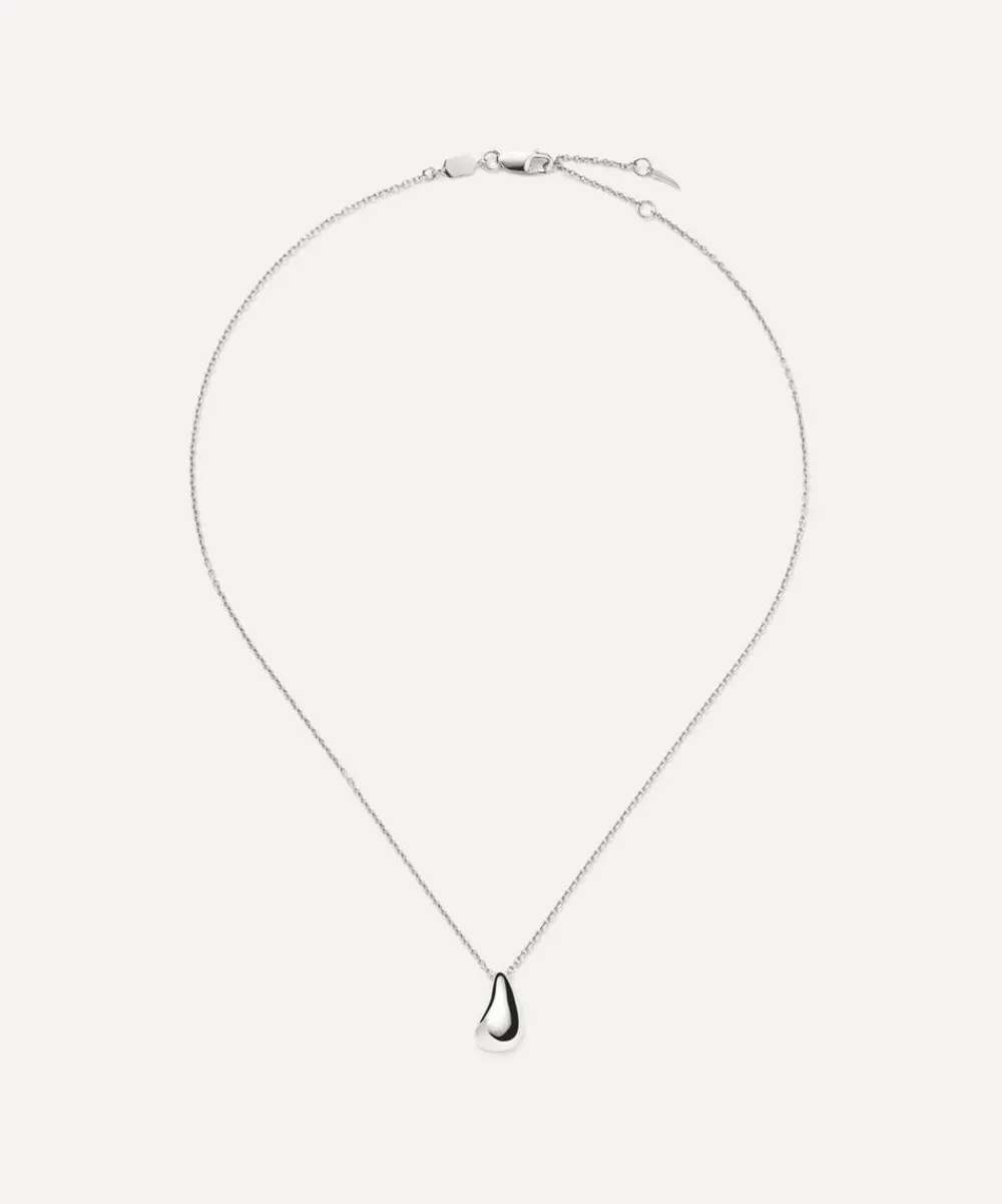 Missoma Necklaces^X Savi Sterling Silver Sculptural Droplet Pendant Necklace
