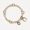 Annoushka Bracelets|Bracelets^x The Vampire's Wife 18ct Gold Diamond Charm Bracelet