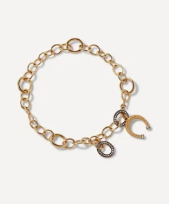 Annoushka Bracelets|Bracelets^x The Vampire's Wife 18ct Gold Diamond Charm Bracelet
