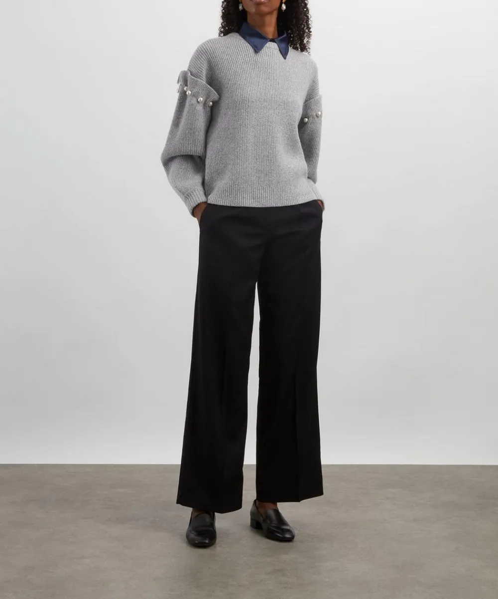 AKYN Knitwear^Yuki Grey Marl Jumper