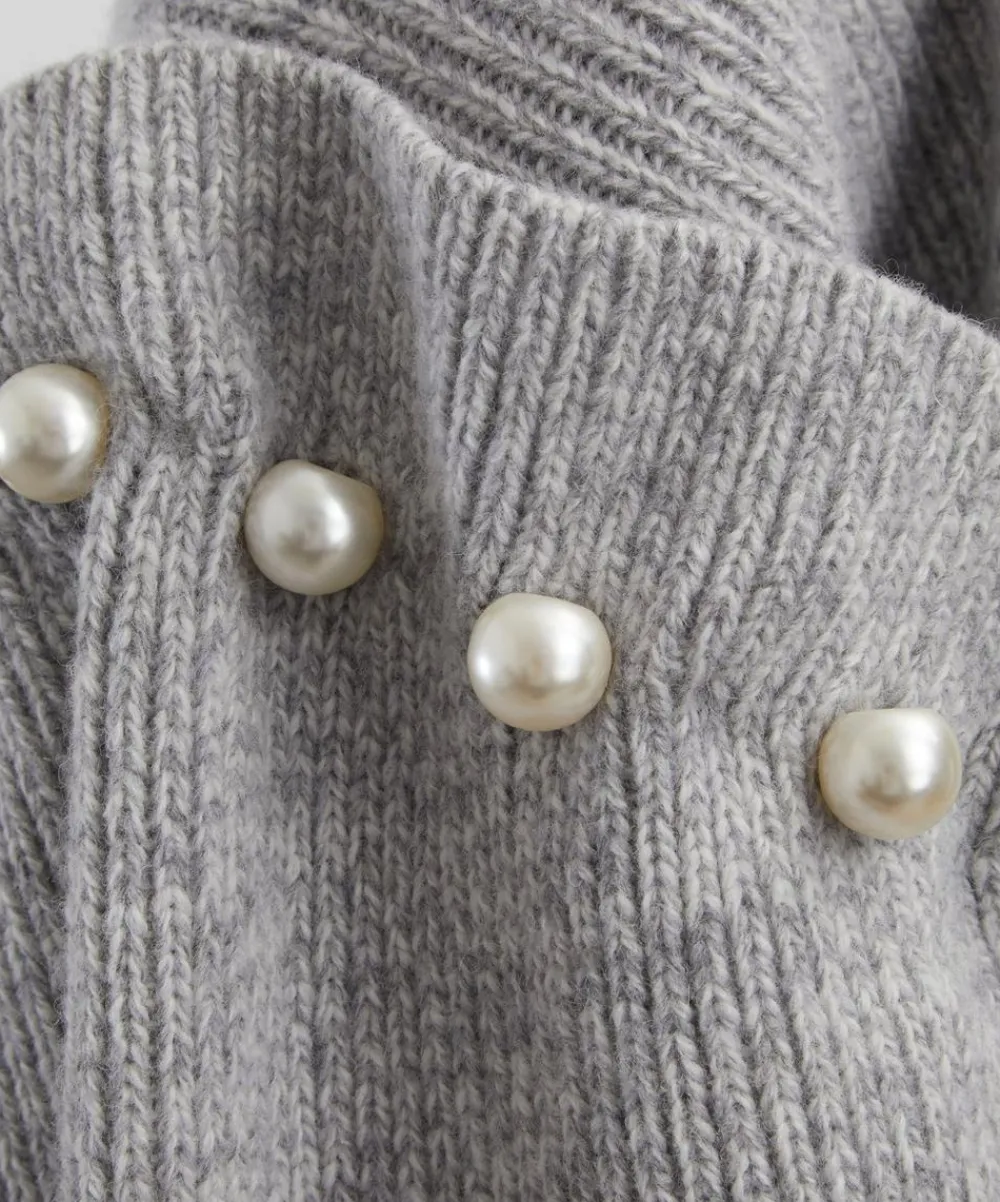 AKYN Knitwear^Yuki Grey Marl Jumper
