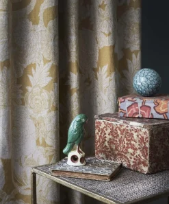 Liberty Interiors Furnishing Fabrics^Zennor Arbour Ladbroke Linen in Lichen