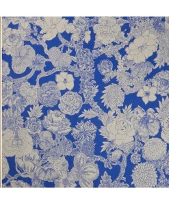Liberty Interiors Furnishing Fabrics^Zennor Arbour Ladbroke Linen in Lapis