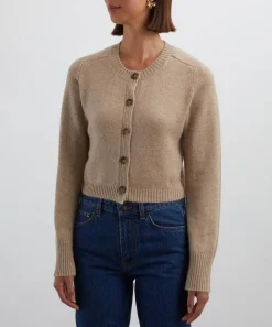 Loulou Studio Knitwear^Zephir Cropped Cashmere Cardigan