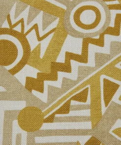 Liberty Interiors Furnishing Fabrics^Zig Zag Linen in Sahara