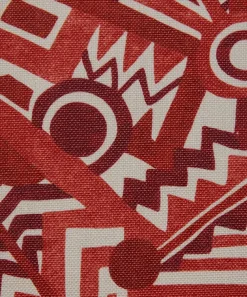 Liberty Interiors Furnishing Fabrics^Zig Zag Linen in Vesuvio