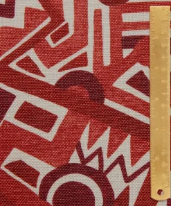 Liberty Interiors Furnishing Fabrics^Zig Zag Linen in Vesuvio