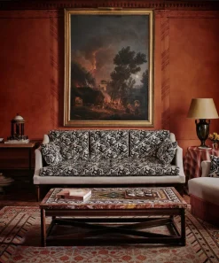 Liberty Interiors Furnishing Fabrics^Zig Zag Velvet in Piccadilly