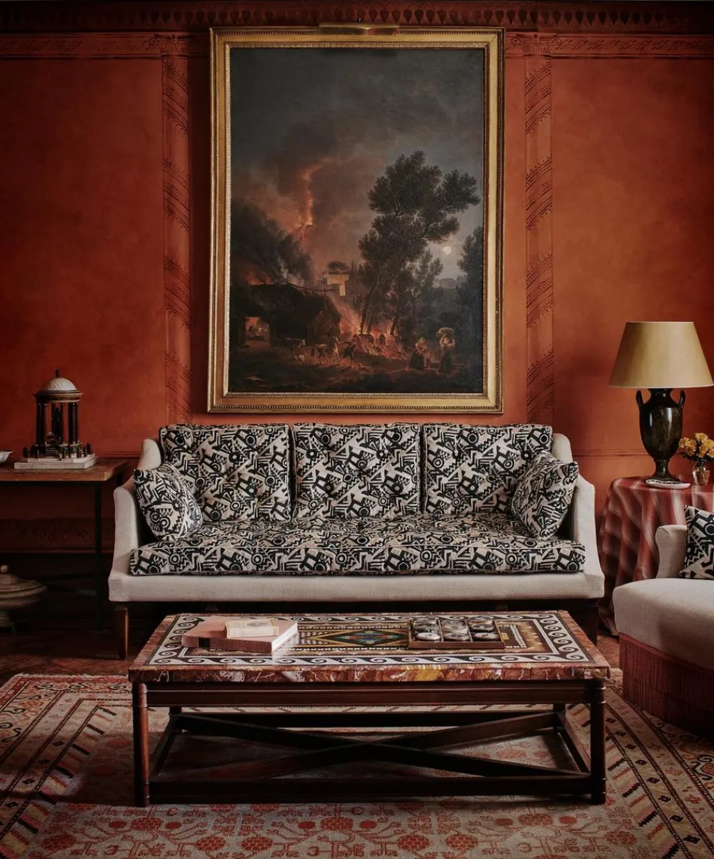 Liberty Interiors Furnishing Fabrics^Zig Zag Velvet in Piccadilly