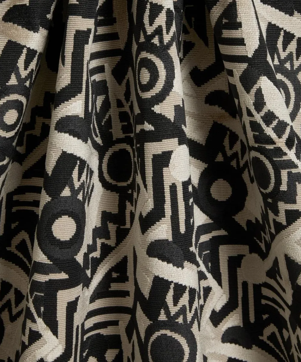 Liberty Interiors Furnishing Fabrics^Zig Zag Velvet in Piccadilly