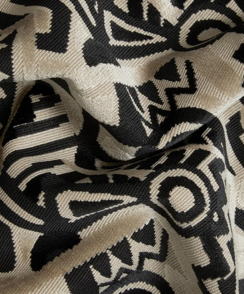 Liberty Interiors Furnishing Fabrics^Zig Zag Velvet in Piccadilly