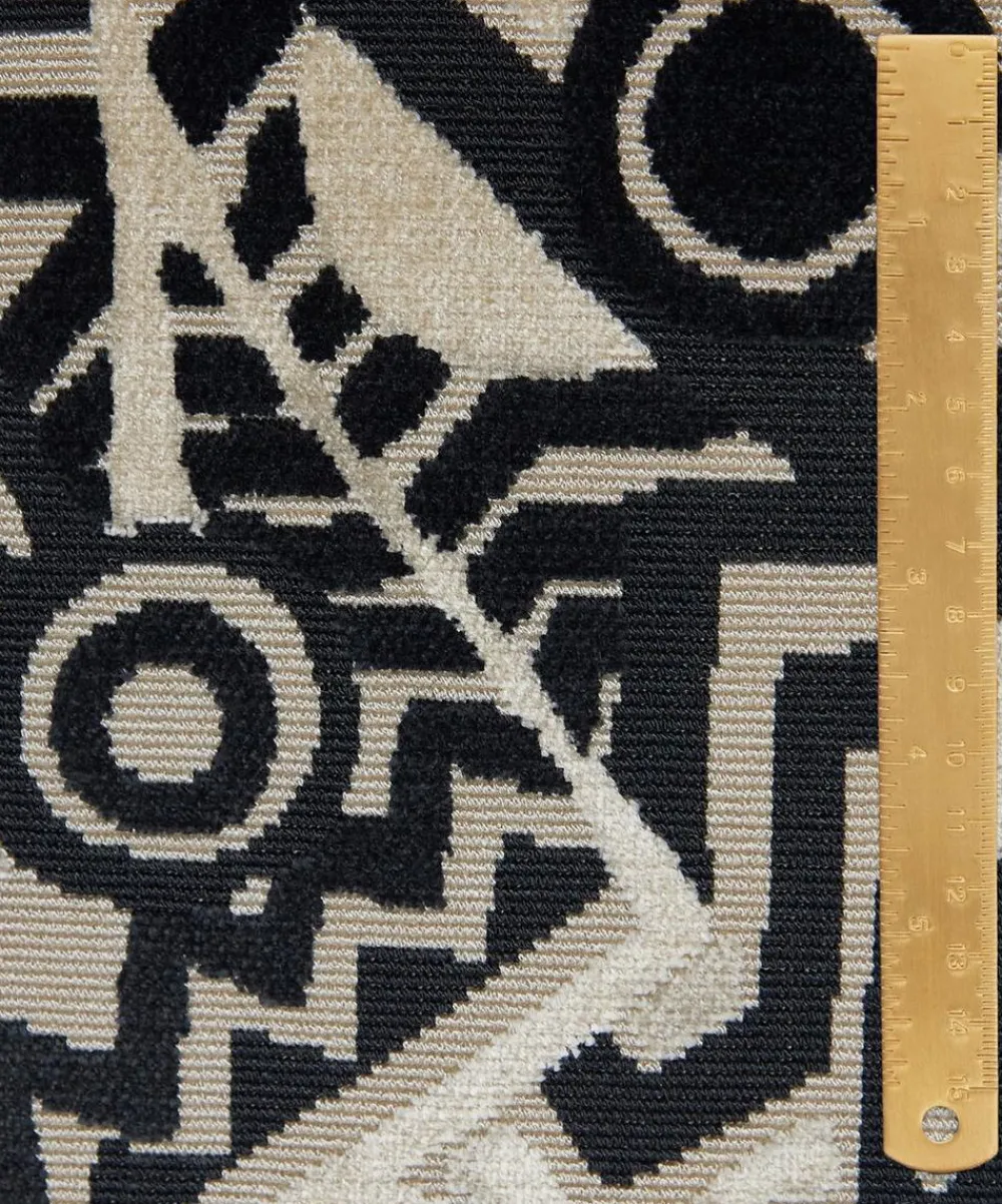 Liberty Interiors Furnishing Fabrics^Zig Zag Velvet in Piccadilly